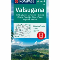 KOMPASS WANDERKARTEN-SET 656 VALSUGANA, PINE, LEVICO