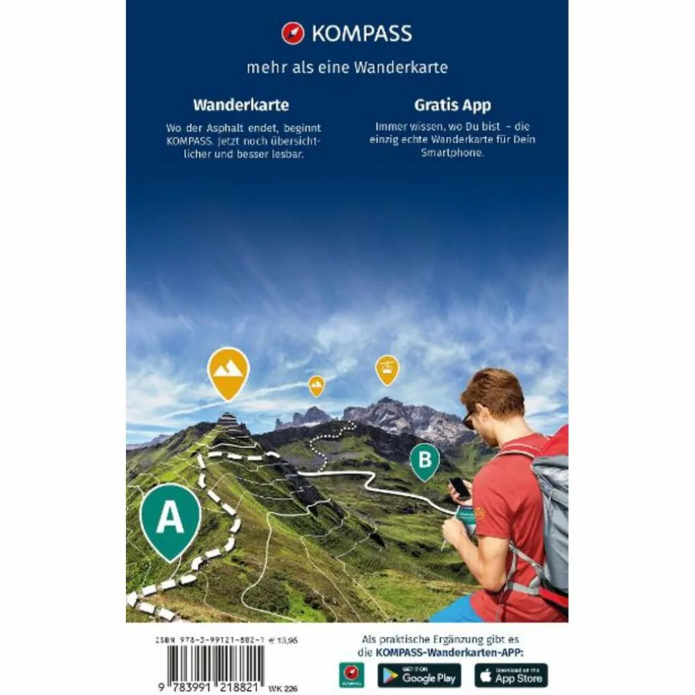 KOMPASS WANDERKARTEN-SET 226 SÜDSTEIERMARK, GRAZ, LEIBNITZ