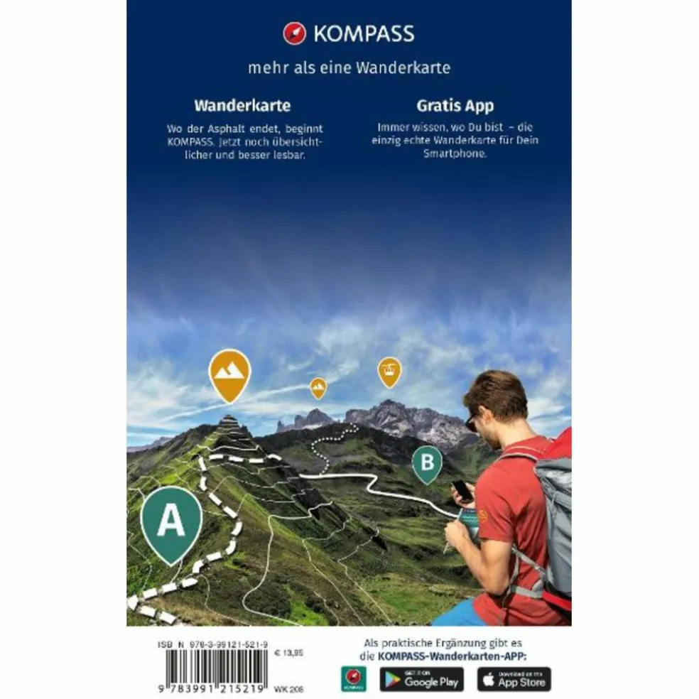 KOMPASS WANDERKARTEN-SET 208 WIENERWALD (2 KARTEN) 1:25.000