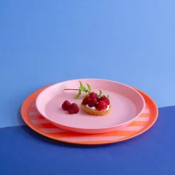 KOZIOL LARGE PLATE 255MM NORA PLATE 255MM STRIPES - Campinggeschirr