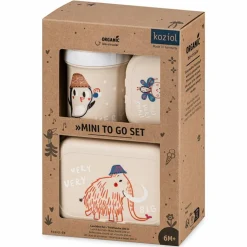 KOZIOL LUNCH BOX SET + WATER BOTTLE 200ML VERY VERY TO GO SET OF 3 - Essensbox
