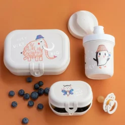 KOZIOL LUNCH BOX SET + WATER BOTTLE 200ML VERY VERY TO GO SET OF 3 - Essensbox