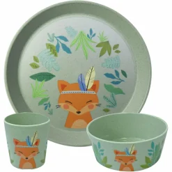 KOZIOL SMALL PLATE + BOWL + CUP CONNECT HARRY SET OF 3 - Geschirrset