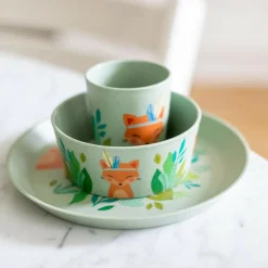 KOZIOL SMALL PLATE + BOWL + CUP CONNECT HARRY SET OF 3 - Geschirrset