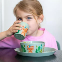 KOZIOL SMALL PLATE + BOWL + CUP CONNECT HARRY SET OF 3 - Geschirrset