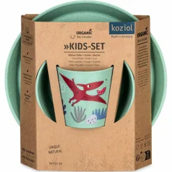 KOZIOL SMALL PLATE + BOWL + CUP CONNECT REX SET OF 3 - Geschirrset