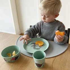 KOZIOL SMALL PLATE + BOWL + CUP CONNECT REX SET OF 3 - Geschirrset