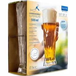 KOZIOL SUPERGLAS BIERGLAS 500ML CLUB NO. 11 SET OF 2 - Campinggeschirr
