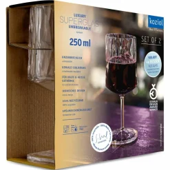 KOZIOL SUPERGLAS TRINKGLAS 250ML CLUB NO. 21 SET OF 2 - Campinggeschirr