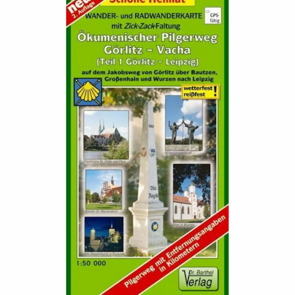 ÖKUMENISCHER PILGERWEG GÖRLITZ-VACHA - Wanderkarte