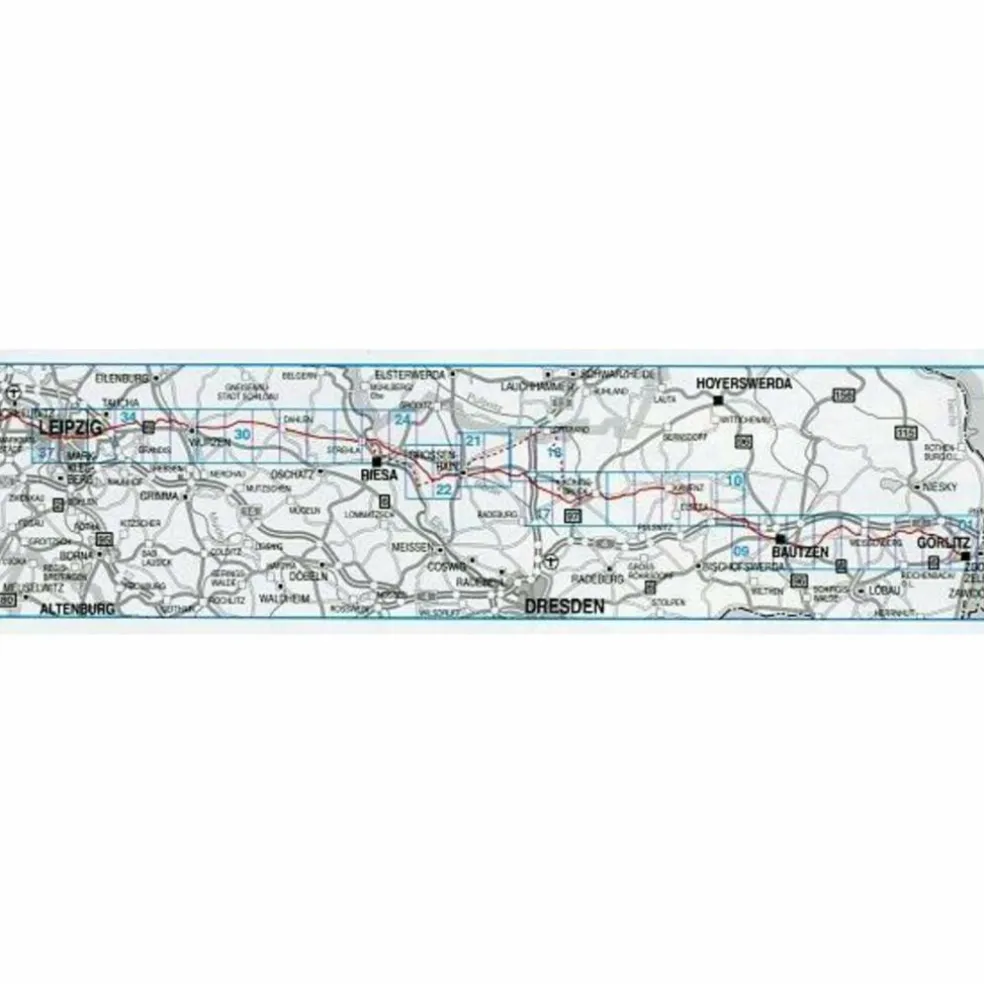 ÖKUMENISCHER PILGERWEG GÖRLITZ-VACHA - Wanderkarte