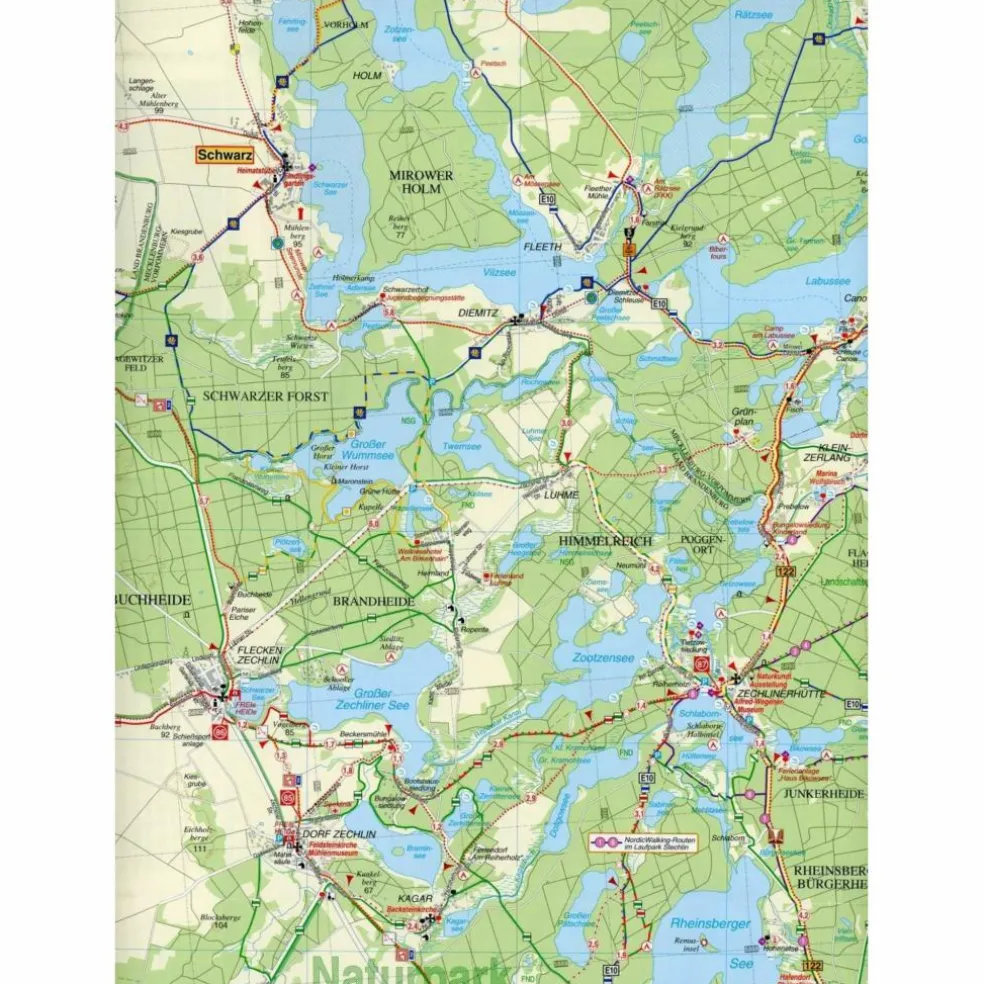 KYRITZ-RUPPINER HEIDE, WITTSTOCK/DOSSE, - Fahrradkarte