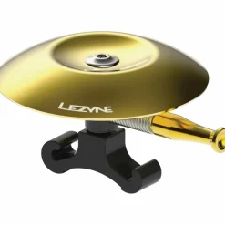 Lezyne CLASSIC SHALLOW BRASS KLINGEL MESSING POLIERT E HALTERUNG
