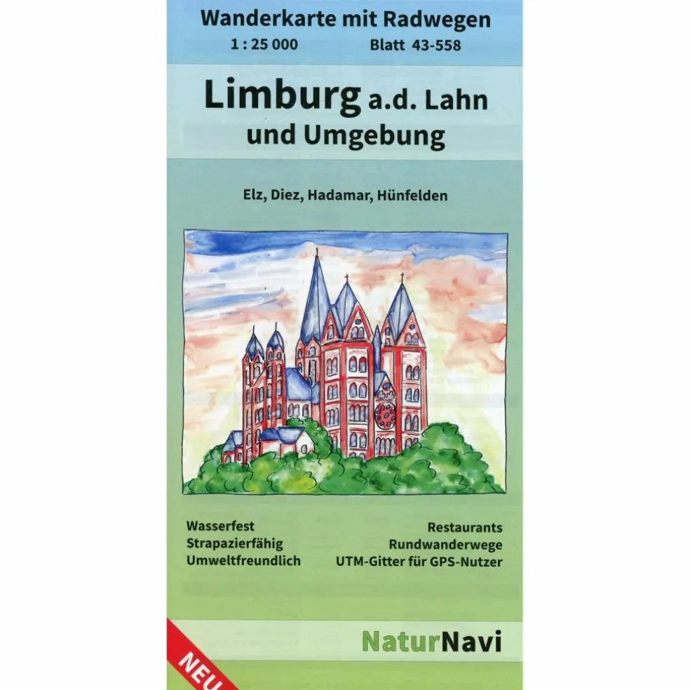 LIMBURG A.D. LAHN UND UMGEBUNG 1 : 25 000 - Wanderkarte