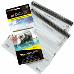 Loksak ALOKSAK MAPS 12X12 (29.8X30.5 CM) 2 STÜCK, STRASSENKARTEN - Wertsachenaufbewahrung
