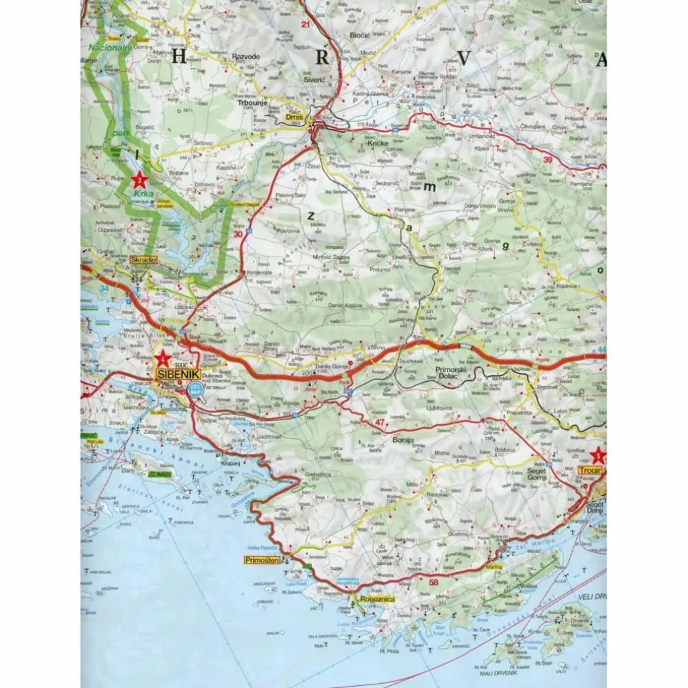 MARCO POLO KARTE KROATISCHE KÜSTE MITTE - Straßenkarte