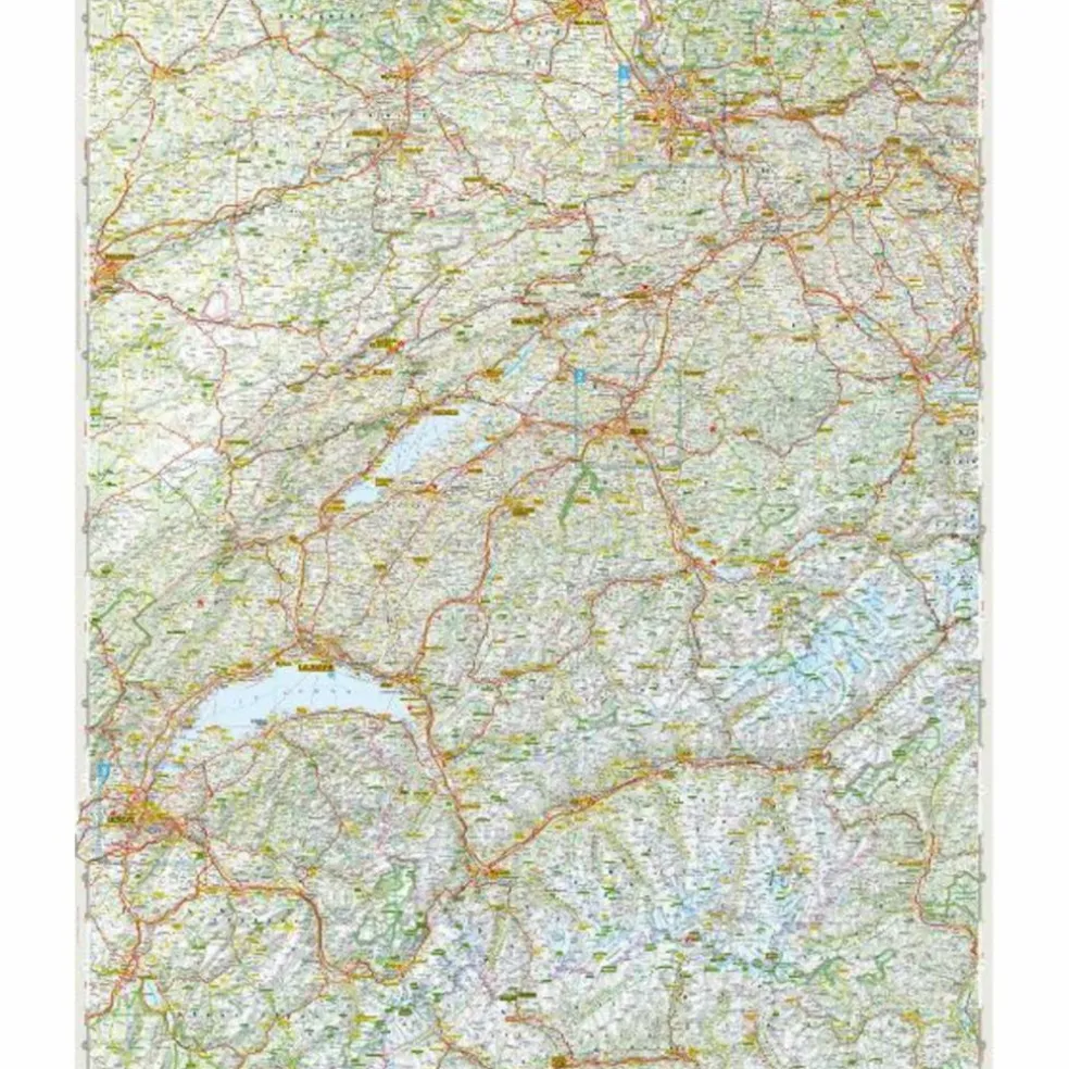 MARCO POLO KARTE SCHWEIZ BLATT 1 SCHWEIZ - WESTLICHER TEIL - Straßenkarte