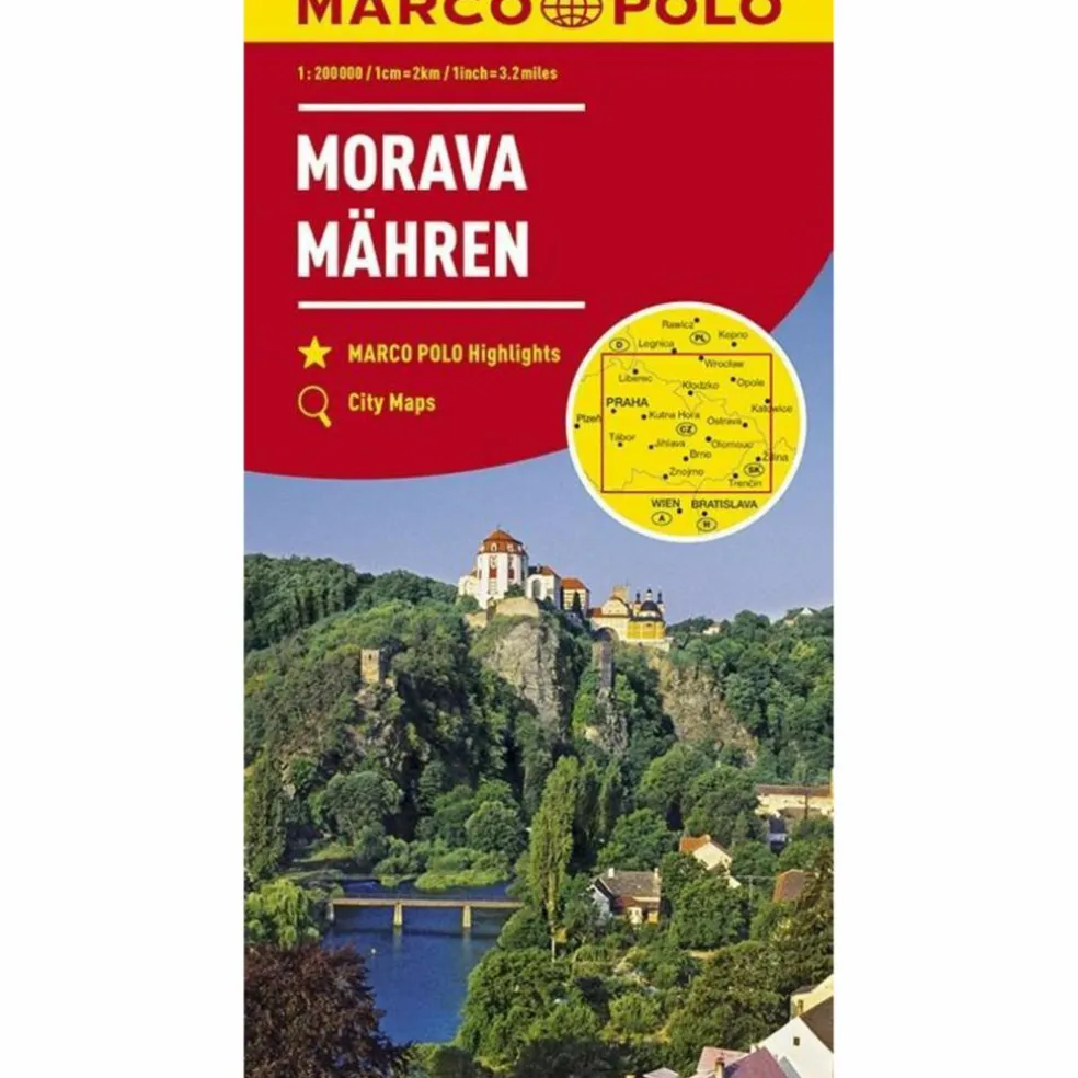 MARCO POLO KARTE TSCHECHIEN 02 MÄHREN 1: - Straßenkarte