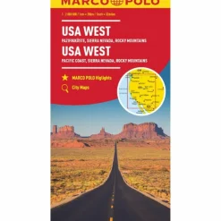 MARCO POLO KONTINENTALKARTE USA WEST 1:2 MIO.