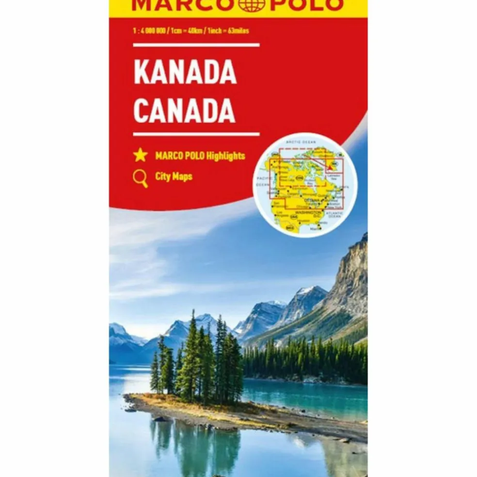 MARCO POLO KONTINENTALKARTE KANADA 1:4 MIO. - Straßenkarte