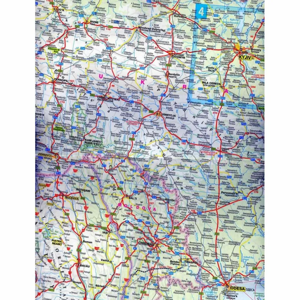 MARCO POLO LÄNDERKARTE RUSSLAND, UKRAINE - Straßenkarte