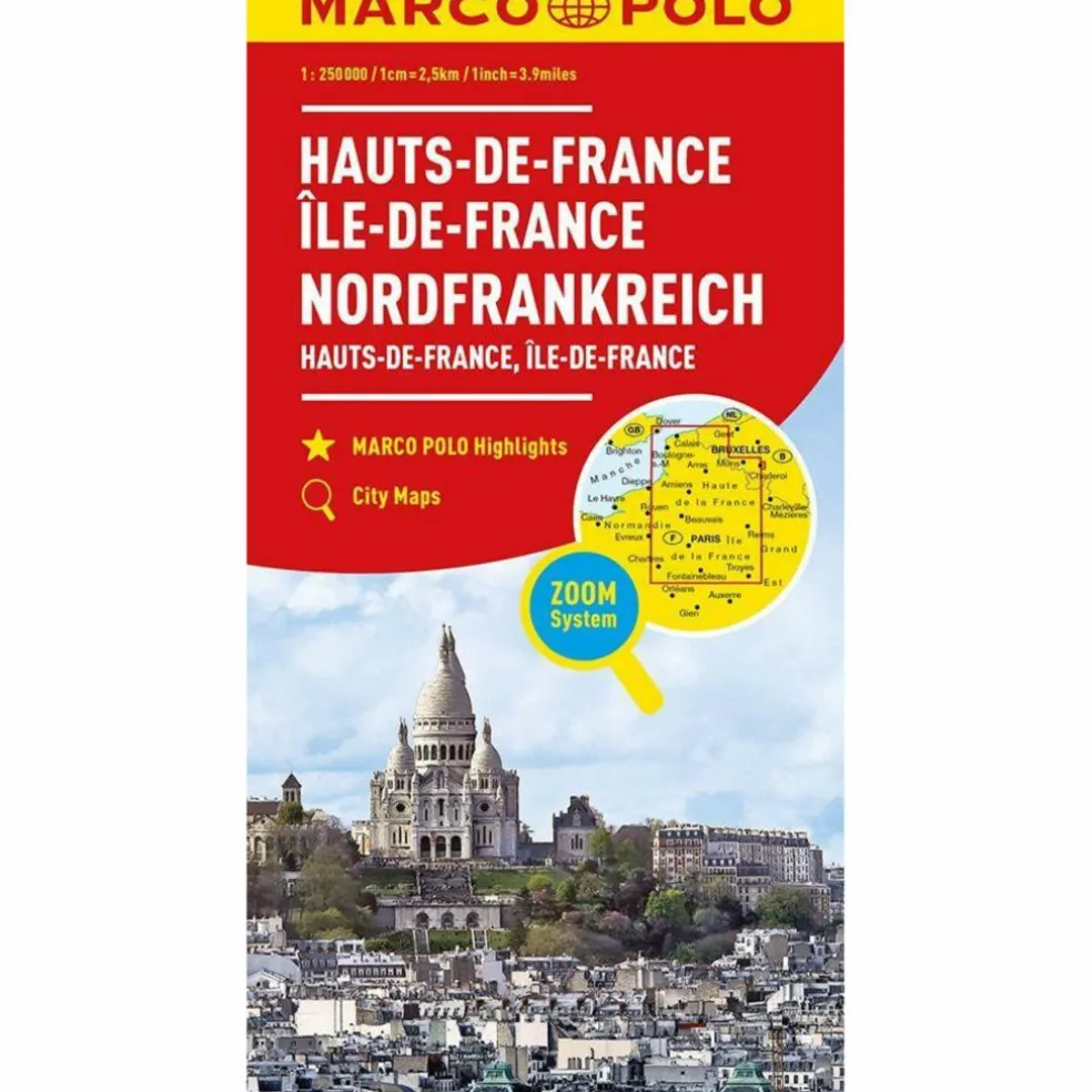 MARCO POLO REGIONALKARTE FRANKREICH: HAUTS-DE-FRANCE, ÎLE-DE