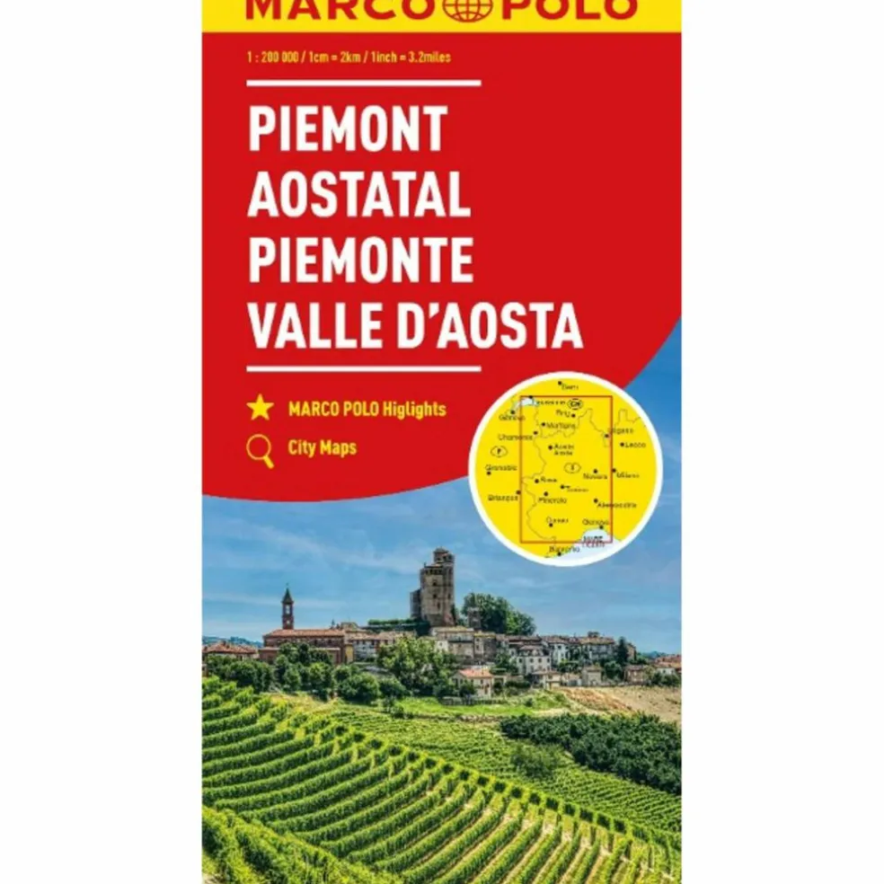 MARCO POLO REGIONALKARTE ITALIEN 01 PIEMONT, AOSTATAL