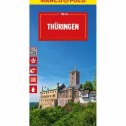 MARCO POLO REISEKARTE DEUTSCHLAND 07 THÜRINGEN 1:200.000 - Straßenkarte