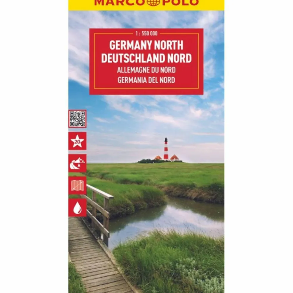 MARCO POLO REISEKARTE DEUTSCHLAND NORD 1:550.000 - Straßenkarte