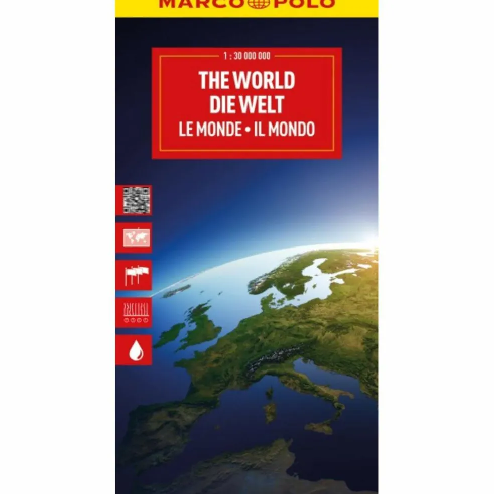 MARCO POLO REISEKARTE DIE WELT 1:30 MIO. - Karte