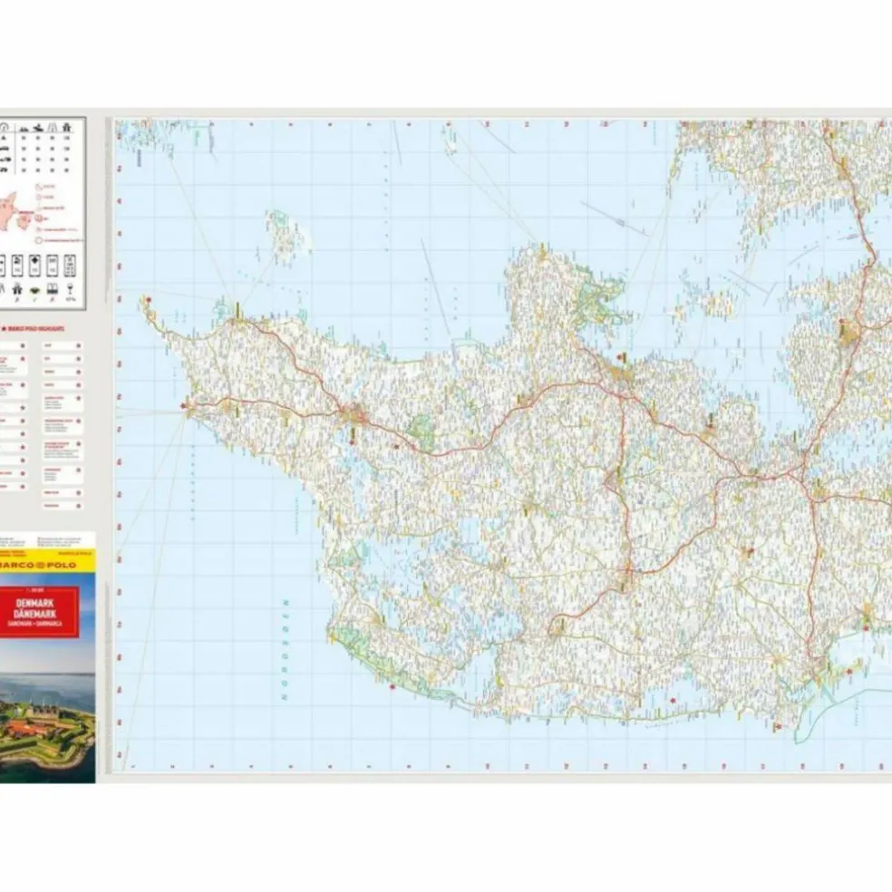 MARCO POLO REISEKARTE DÄNEMARK 1:350.000 - Straßenkarte