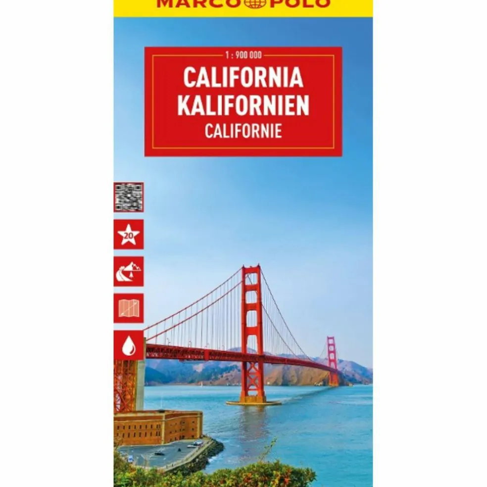 MARCO POLO REISEKARTE KALIFORNIEN 1:900.000 - Straßenkarte