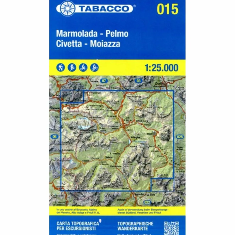 MARMOLADA - PELMO CIVETTA -MOIZZA 1:25 000