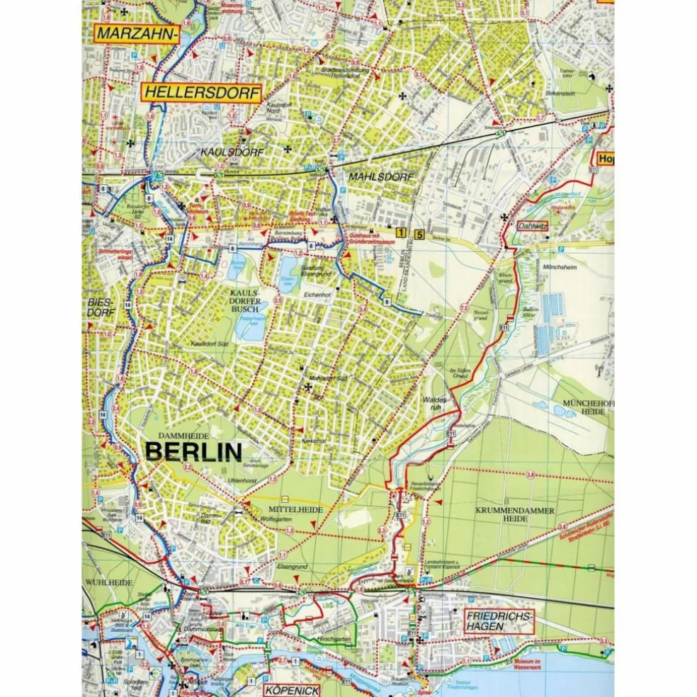 MÜGGELSEE UND UMGEBUNG 1 : 35 000 - Wanderkarte