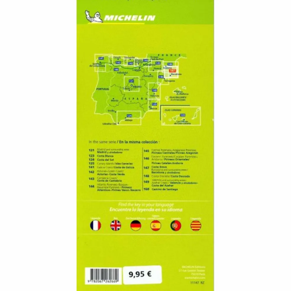 MICHELIN COSTA BRAVA, BARCELONA UND UMGEBUNG - Straßenkarte