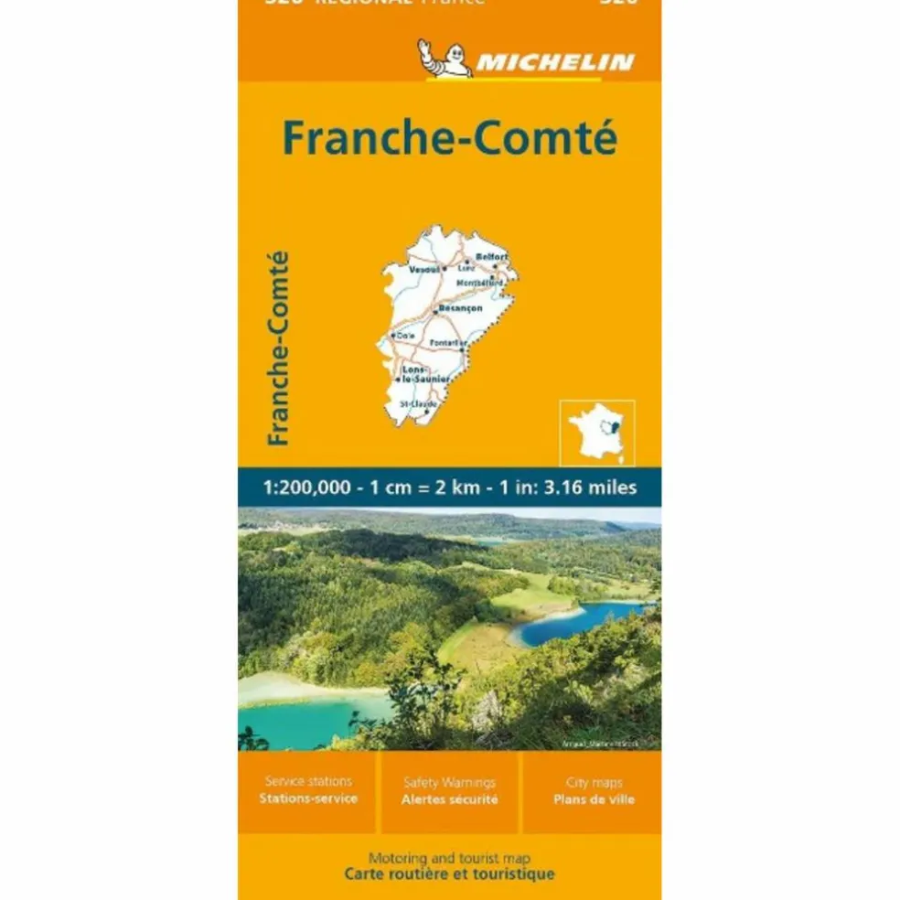 MICHELIN FRANCHE-COMTE - Straßenkarte