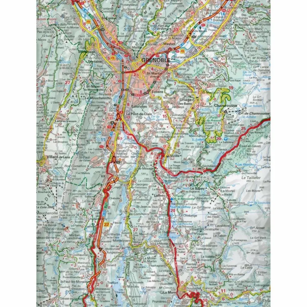 MICHELIN FRANZÖSISCHE ALPEN NORD - Straßenkarte