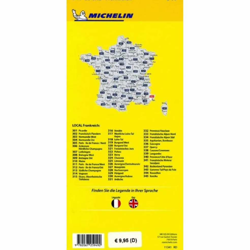 MICHELIN FRANZÖSISCHE RIVIERA - SEEALPEN - Straßenkarte
