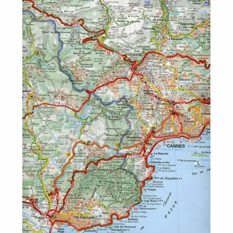 MICHELIN PROVENCE - COTE D'AZUR 1:150.000 - Straßenkarte