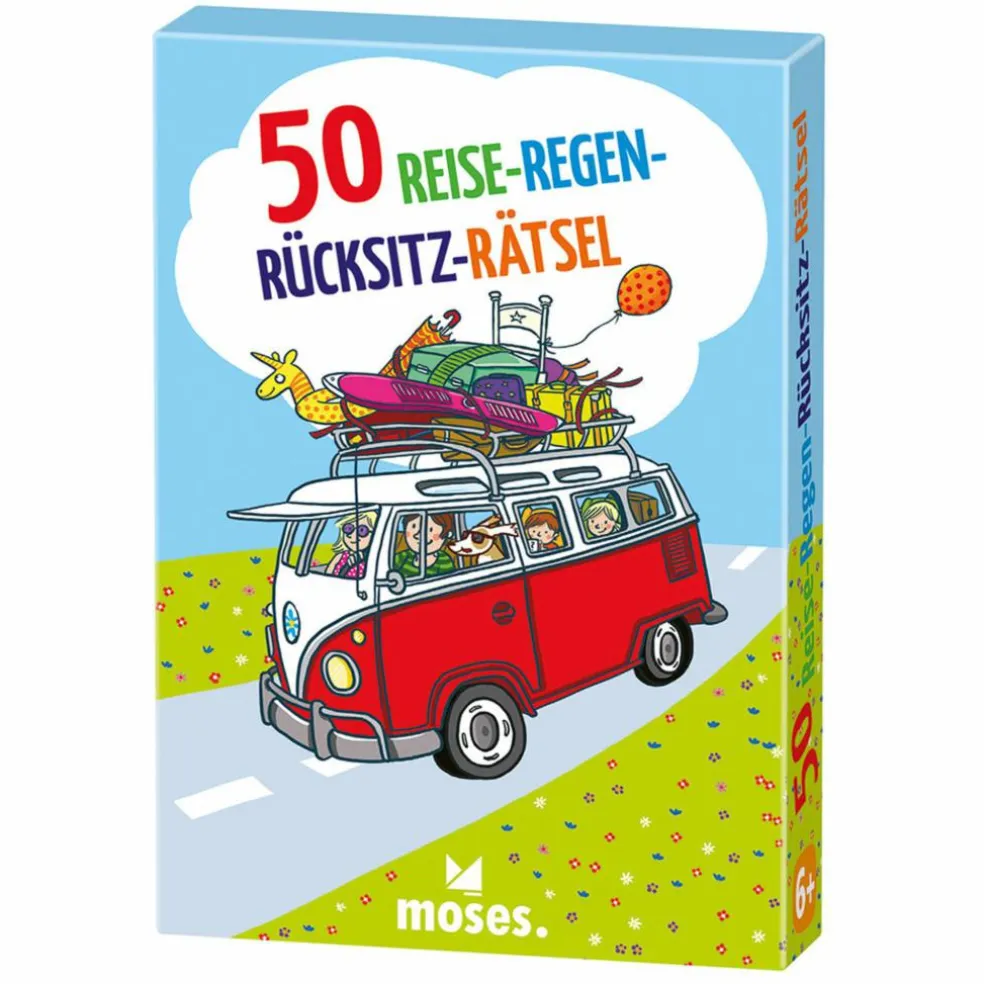 Moses Verlag 50 REISE-REGEN-RÜCKSITZ-RÄTSEL - Reisespiel