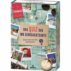 Moses Verlag FERNWEH - DAS QUIZ DER SEHNSUCHTSORTE - Reisespiel