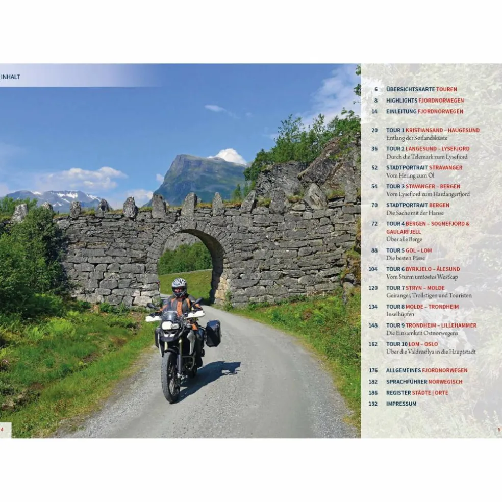 MOTORRAD REISEFÜHRER FJORD-NORWEGEN