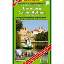 NATURPARK UNTERES SAALETAL, BERNBURG, KALBE - Wanderkarte