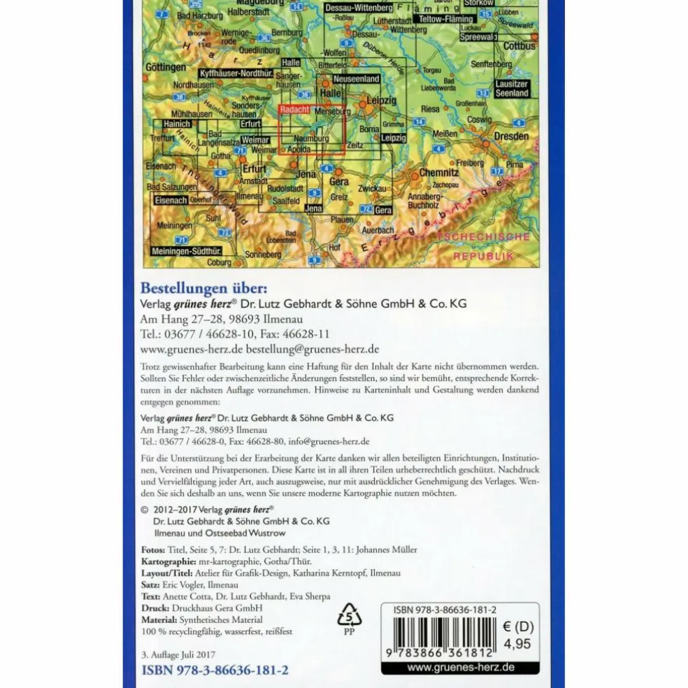 NAUMBURG 1 : 75 000 POCKET FAHRRADKARTE - Fahrradkarte