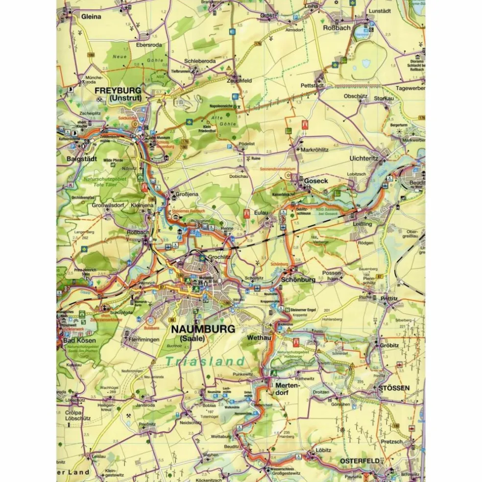 NAUMBURG 1 : 75 000 POCKET FAHRRADKARTE - Fahrradkarte