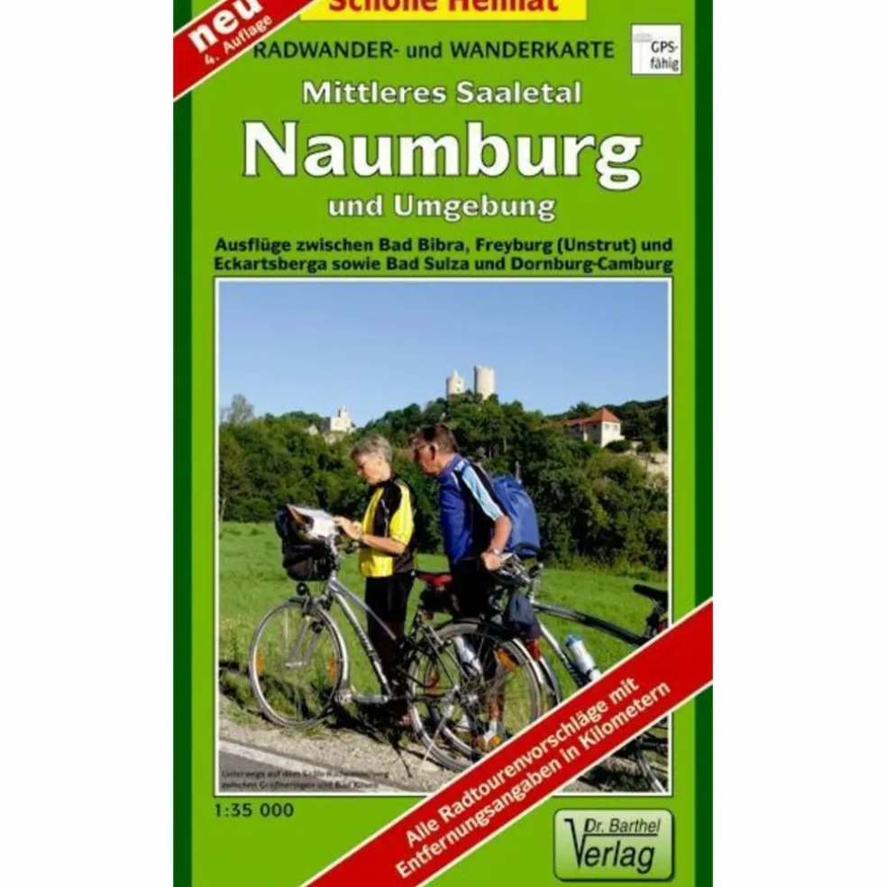 NAUMBURG, MITTLERES SAALETAL UND UMGEBUN - Wanderkarte