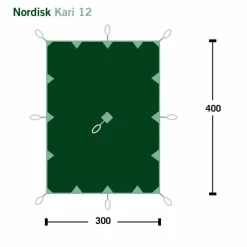 Nordisk KARI 12 TECHNICAL COTTON TARP - Tarp