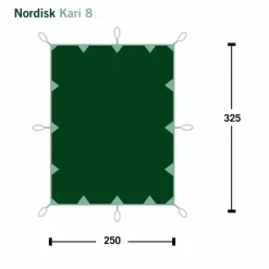 Nordisk KARI 8 TECHNICAL COTTON TARP - Tarp