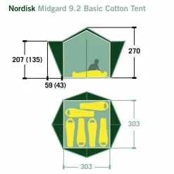 Nordisk MIDGARD 9.2 TECHNICAL COTTON TENT - Tipi