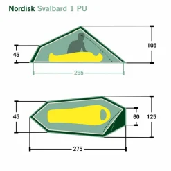 Nordisk SVALBARD 1 PU (2.0) TENT - Einpersonenzelt